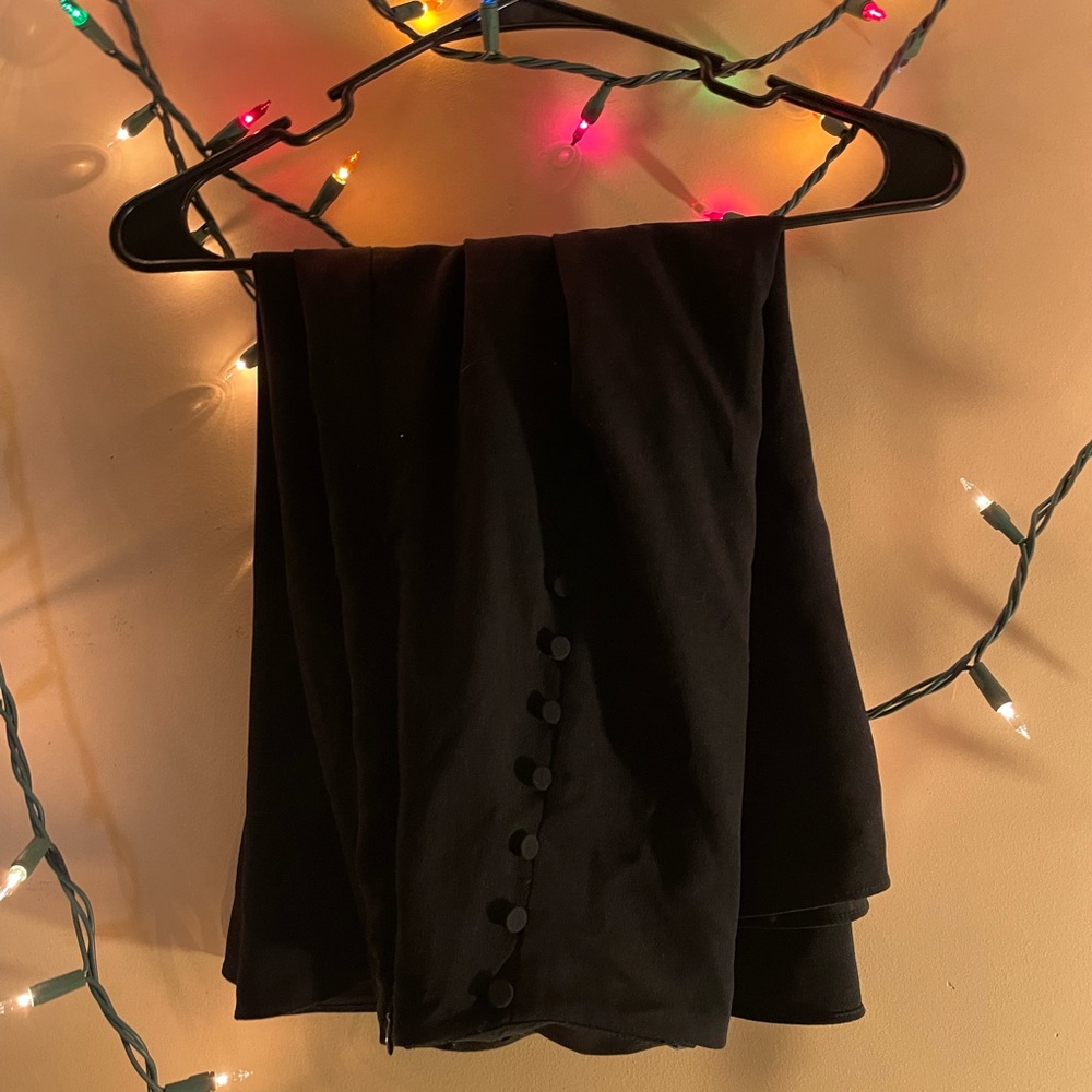 Black midi skirt